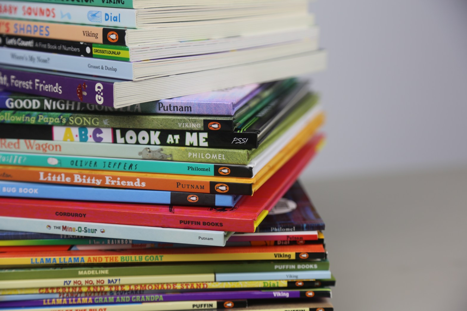 stack of childrens books